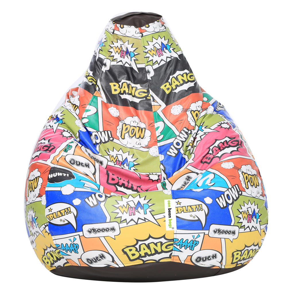 Orka Digital Printed Monster Filled Bean Bag With Beans (Bang Bag, Multicolor)